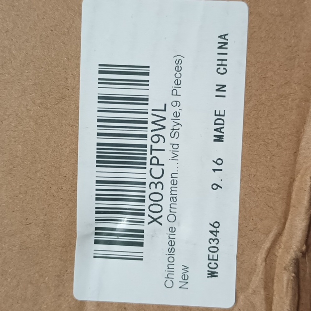 Blue and White Ceramic Christmas Ornament Set - Picture 2 of 3